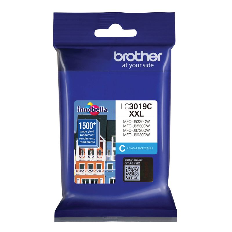 CARTUCHO BROTHER MOD LC3019C, 1,500 PAGINAS, SERIES MFC-J5330DW/ MFC-J6530DW/ MFC-J6930DW, COLOR CYAN LC-3019C