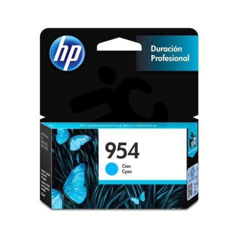 CARTUCHO HP MOD 954, INYECCION DE TINTA TERMICA SERIES OFFICEJET PRO 8210/8710/8720/8730, COLOR CIAN L0S50AL