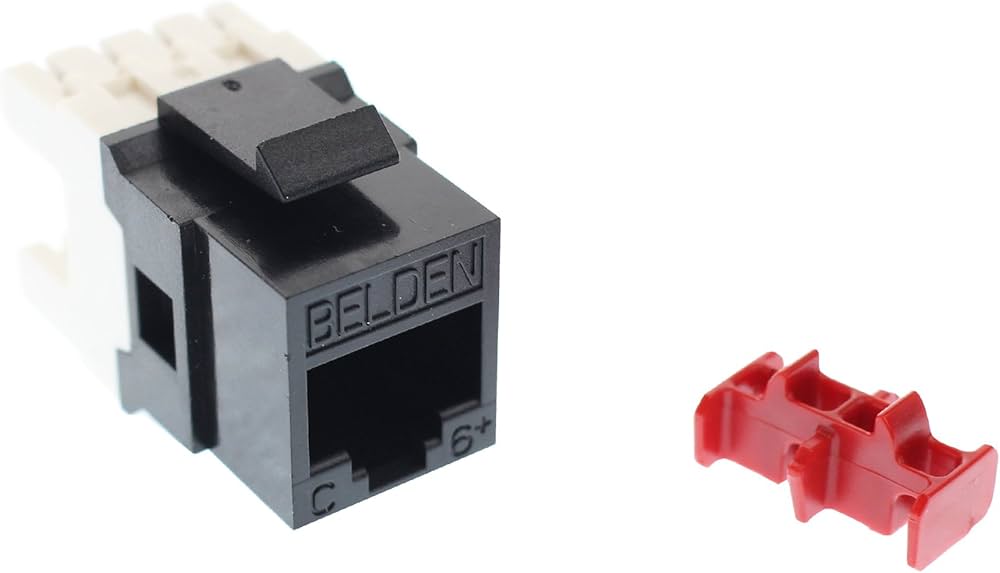 JACK BELDEN MOD RJ45, CAT6, COLOR NEGRO AX101066