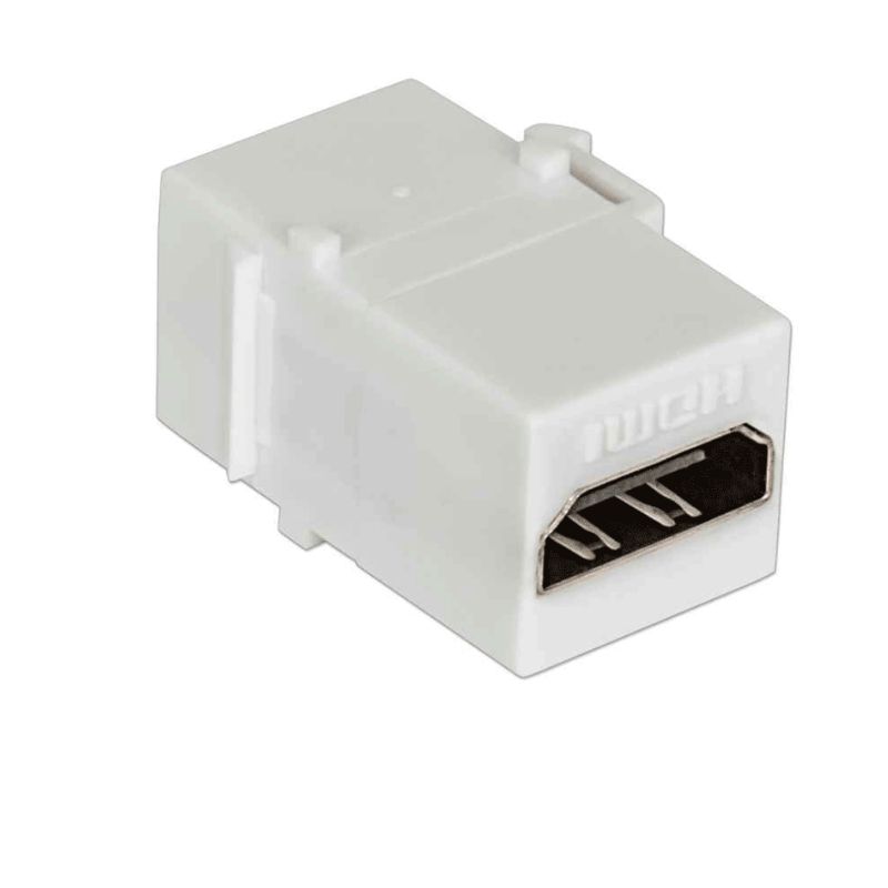 JACK INTELLINET MOD COPLE HDMI TIPO KEYSTONE HEMBRA A HEMBRA, COLOR BLANCO   771351