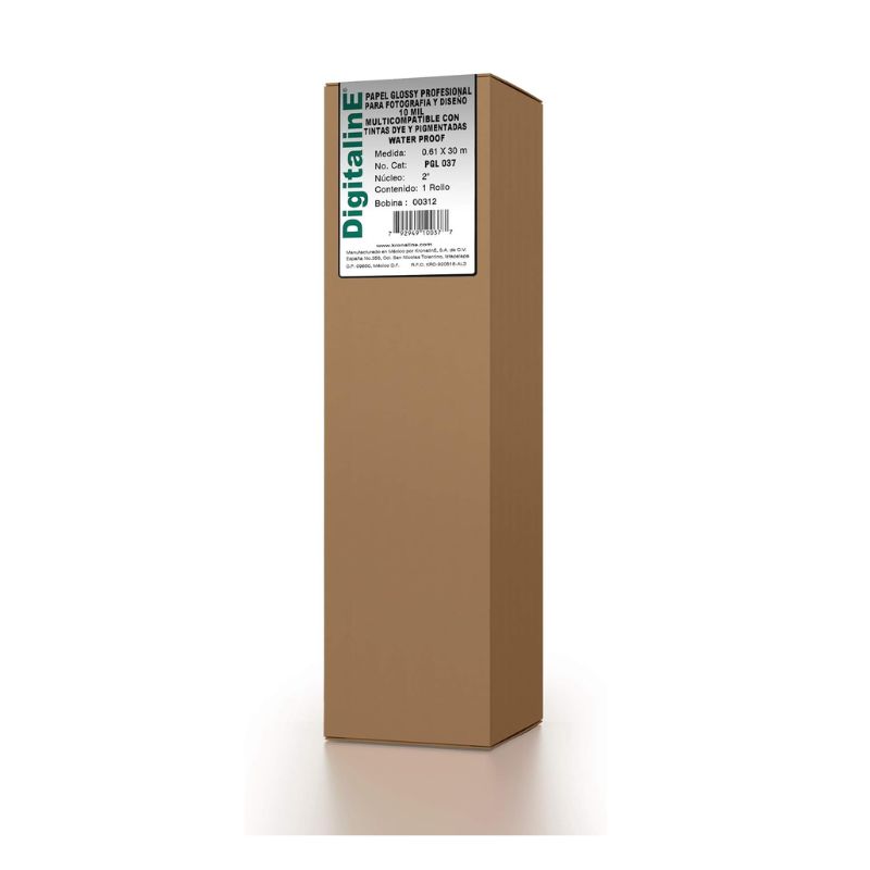 PAPEL KRONALINE PGL037, PHOTO GLOSSY, PROFESIONAL PARA FOT. Y DIS. 260 G/M2, 10MIL N2PULG CAJA DAÑADA   PGL037-CD