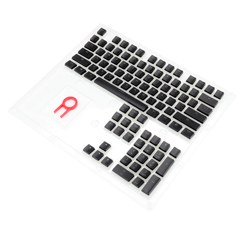 SET DE KEYCAPS REDRAGON A130B, PARA TECLADO MECANICO REDRAGON SCARAB A130, 105 TECLAS, COLOR NEGRO, A130B-SP
