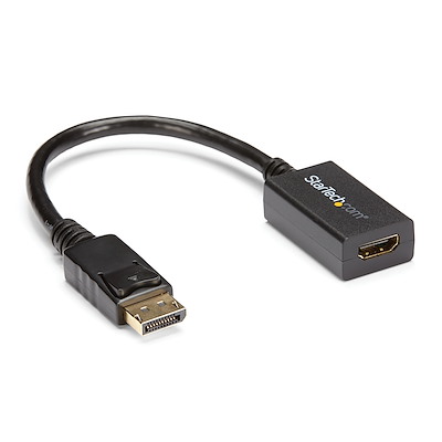 CONVERTIDOR STARTECH CONVERTIDOR HDMI A DISPLAYPORT - ADAPTADOR 4K - 1 X 20-PIN DISPLAYPORT DIGITAL AUDIO/VIDEO - FEMALE, 1 X POWERED USB TYPE A - MALE - NEGRO HD2DP