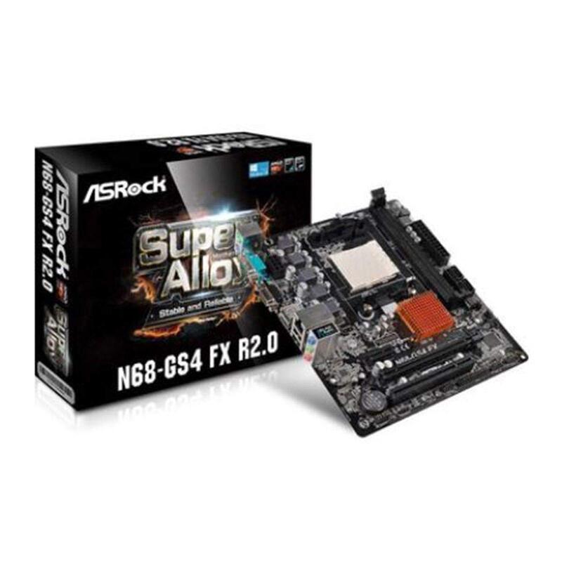 TARJETA MADRE ASROCK MOD N68-GS4 FX, DDR3-SDRAM DIMM DUAL1066, 1333, 1600, 1866 MHZ, 16GB   90-MXG5G0-A0VAYZ