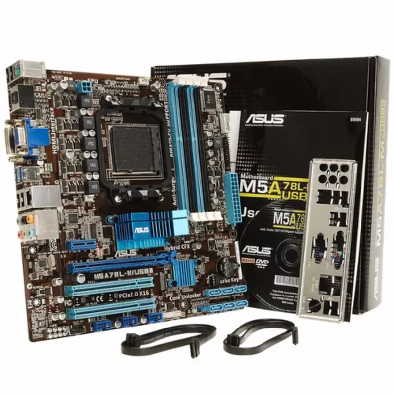 TARJETA MADRE ASUS MOD M5A78L-M/USB3 ADDR3 1PCIE16 VGA/DVI/HDMI AM3 90-MIBG70-G0AAY00Z