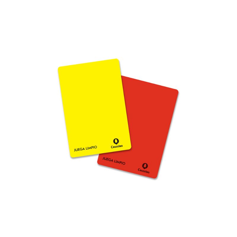 TARJETAS PARA ARBITRO CRUZEIRO FUTBOL   1090620101