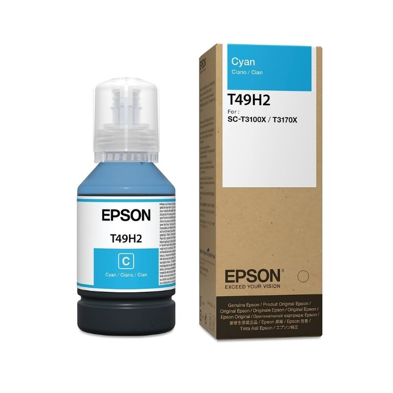 TINTA EPSON T49H 140ML COLOR CYAN PARA SURECOLOR T3170X T49H200