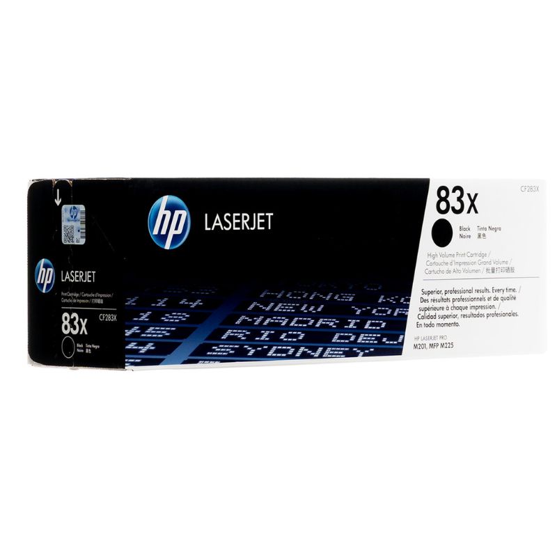 TONER HP MOD 83X, SERIES LASERJET M125/M127/M225/M201 COLOR NEGRO   CF283X