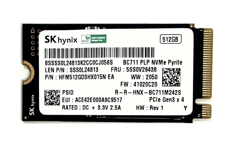 MEMORIA RAM  SK HYNIX512B NVMe PCIE SSD M.2, 512GB    R-HNXPC512