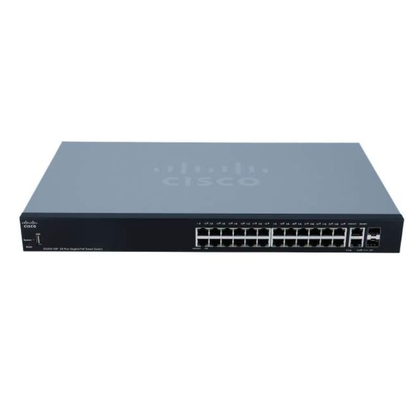 SWITCH CISCO GIGABIT ETHERNET SG250-26P-K9-NA, 24 PUERTOS 10/100/1000MBPS + 2 PUERTOS SFP, 52 GBIT/S, 8000 ENTRADAS - ADMINISTRABLE   R-SG250-26P-K9