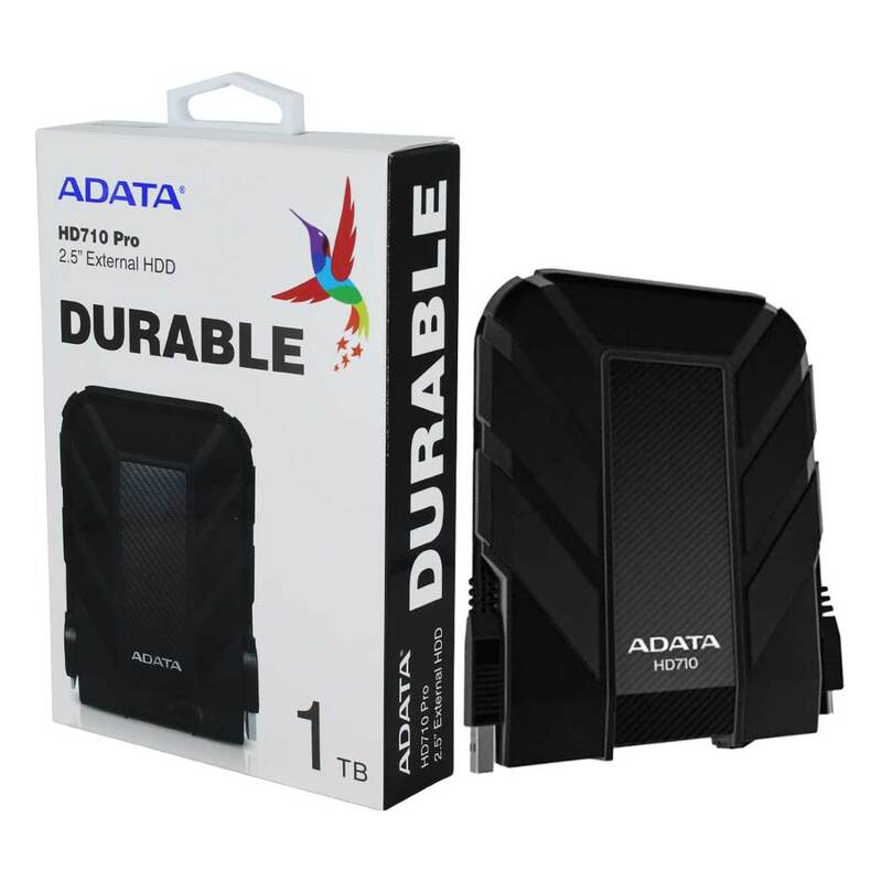 DISCO DURO EXTERNO ADATA MOD AHD710P, 1000 GB, USB 3.1, 2.5", COLOR NEGRO AHD710P-1TU31-CBK