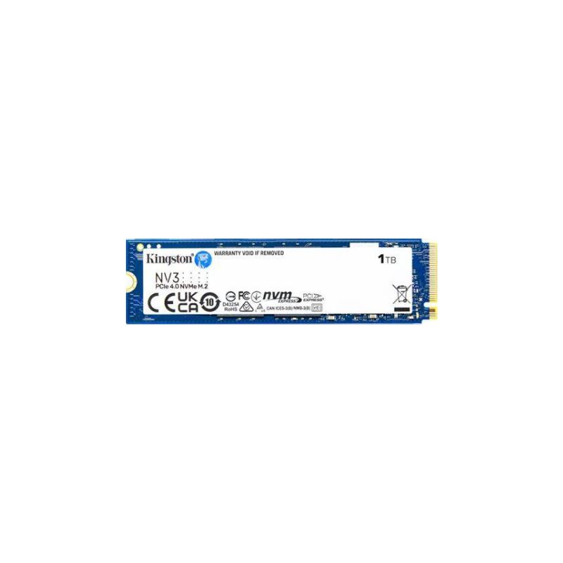UNIDAD DE ESTADO SOLIDO KINGSTON INTERNO SNV3S NV3 1TB M.2 2280 NVME PCIE GEN 4X4 LECT.6000 / ESCRIT.4000 MB / S PC / LAPTOP / MINI PC    SNV3S/1000G