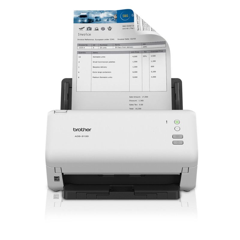 ESCANER BROTHER VALOR ADS3100 RESOLUCION 600DPI 40PPM ADF ADS3100