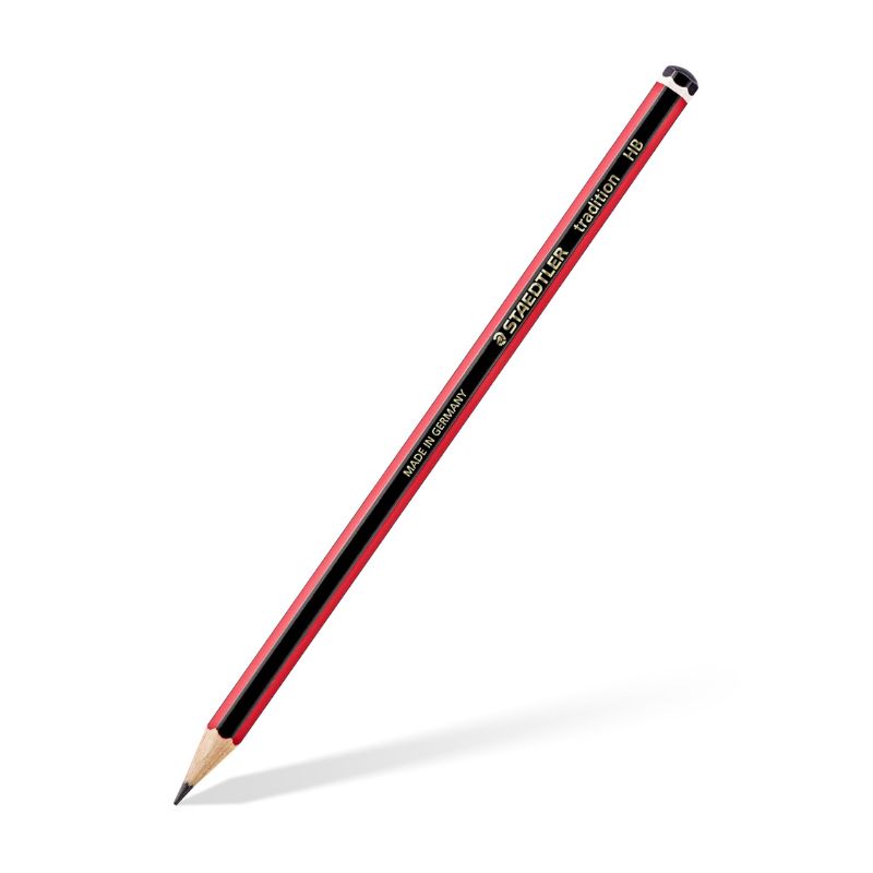 LAPICES STAEDTLER TRADITION 110-S BK4 MX 110 NEGRO/ROJO, 4 PIEZAS HB, 2H, H, B     45607
