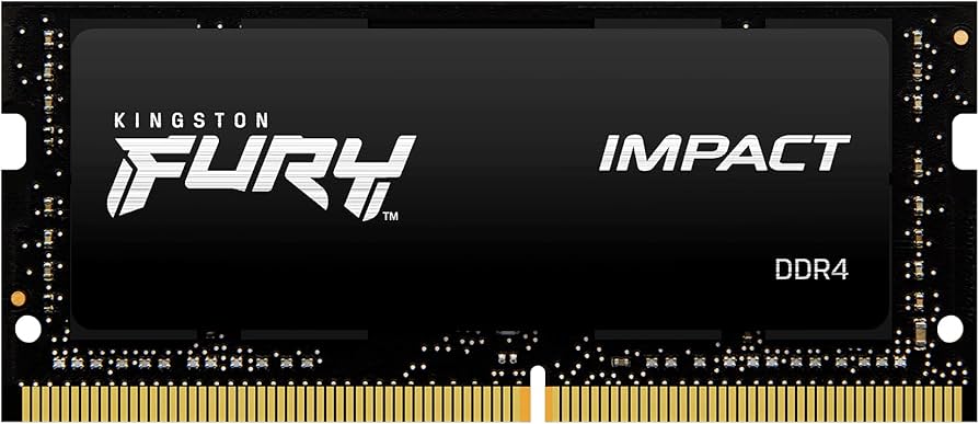 MEMORIA RAM KINGSTON KF432S20IB/8 FURY IMPACT 8GB 3200MHZ DDR4 CL SODIMM COLOR NEGRO, KF432S20IB/8