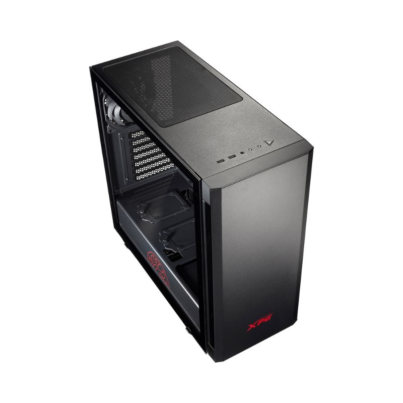 GABINETE XPG INVADER BLACK CRISTAL TEMPLADO ATX USB 3.0 AUDIO HD COLOR NEGRO   INVADER-BKCWW