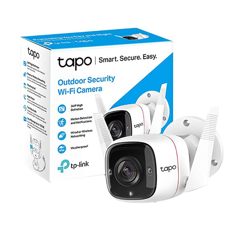 CAMARA IP TP-LINK TAPO C310 SMART WIFI CUBO IR PARA EXTERIORES INALAMBRICO/ALAMBRICO, 2304 X 1296 PIXELES, DIA/NOCHE, TAPO    C310
