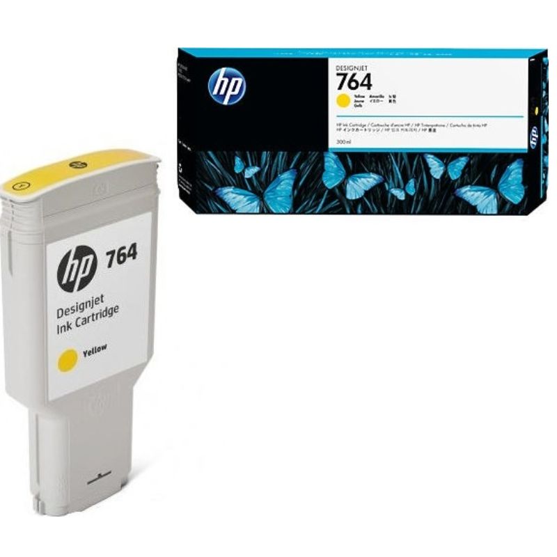 TINTA HP LF 764 DESIGNJET AMARILLO 300ML   C1Q15A 