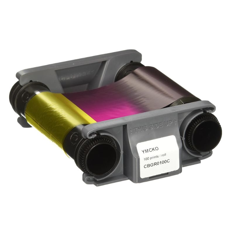 CONSUMIBLE RIBBON COLOR YMCKO PARA 100 IMPRESIONES BADGY, PARA IMPRESORA BADGY 100/200 CBGR0100C