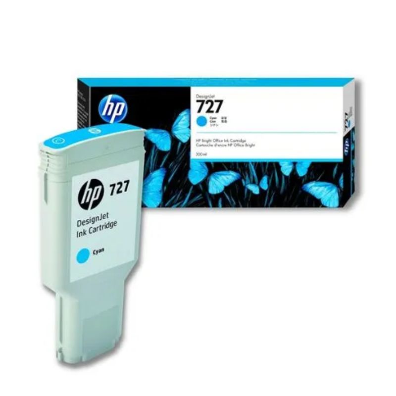 TINTA HP LF 727 DESIGNJET CIAN 300ML    F9J76A