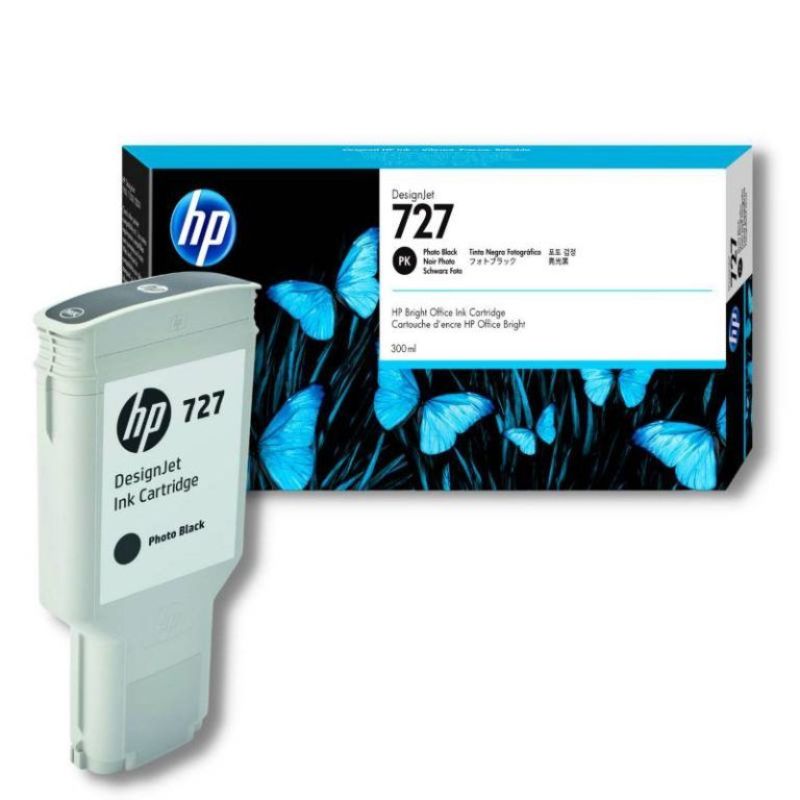 TINTA HP LF 727 DESIGNJET NEGRO FOTOGRAFICO 300ML  
  F9J79A