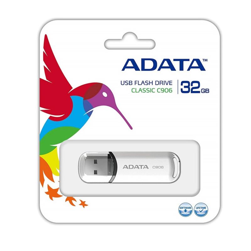 MEMORIA ADATA AC906-32G-RWH, USB 32 GB, USB, COLOR BLANCO    AC906-32G-RWH 
