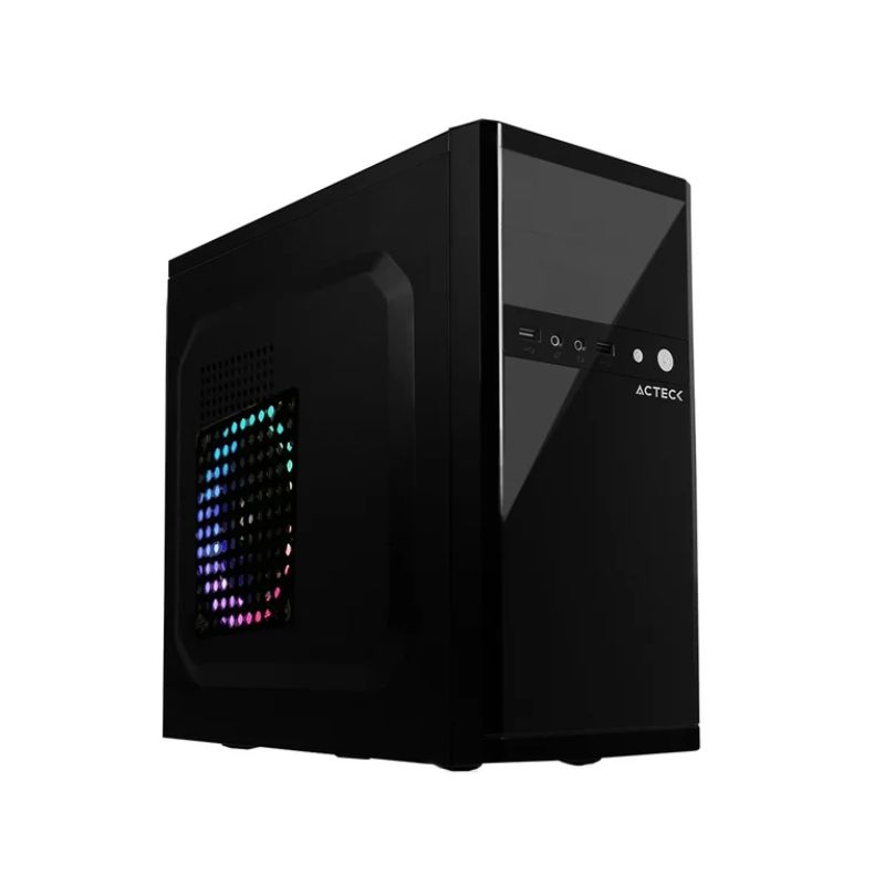 GABINETE ACTECK PERFORMANCE, MICRO ATX, MINI ATX, MINI ITX, FUENTE DE 500W 24 PINES, COLOR NEGRO, ABIERTO   R-AC-929011