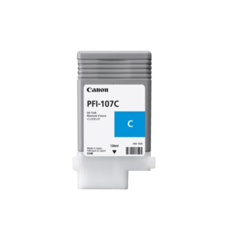 TANQUE TINTA CANON PFI-107C, COLOR CIAN, 130ML    6706B001AA