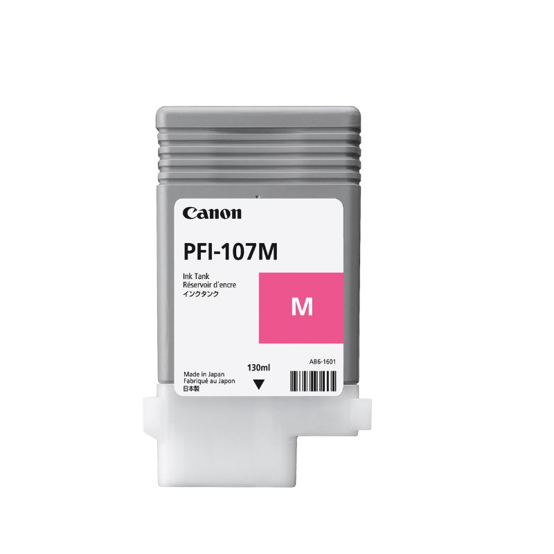 TANQUE TINTA CANON PFI-107M, COLOR MAGNETA,  130ML   6707B001AA