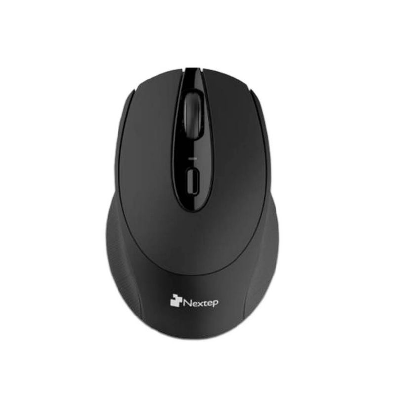 MOUSE NEXTEP NE-410, INALAMBRICO USB COLOR NEGRO 1600 DPI BATERIAS INCLUIDAS NE-410