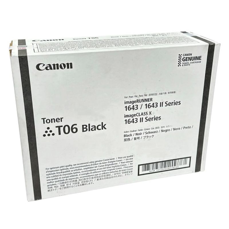 TONER CANON T06, LASER, NEGRO, 20500 PAGINAS     3526C001AA 
