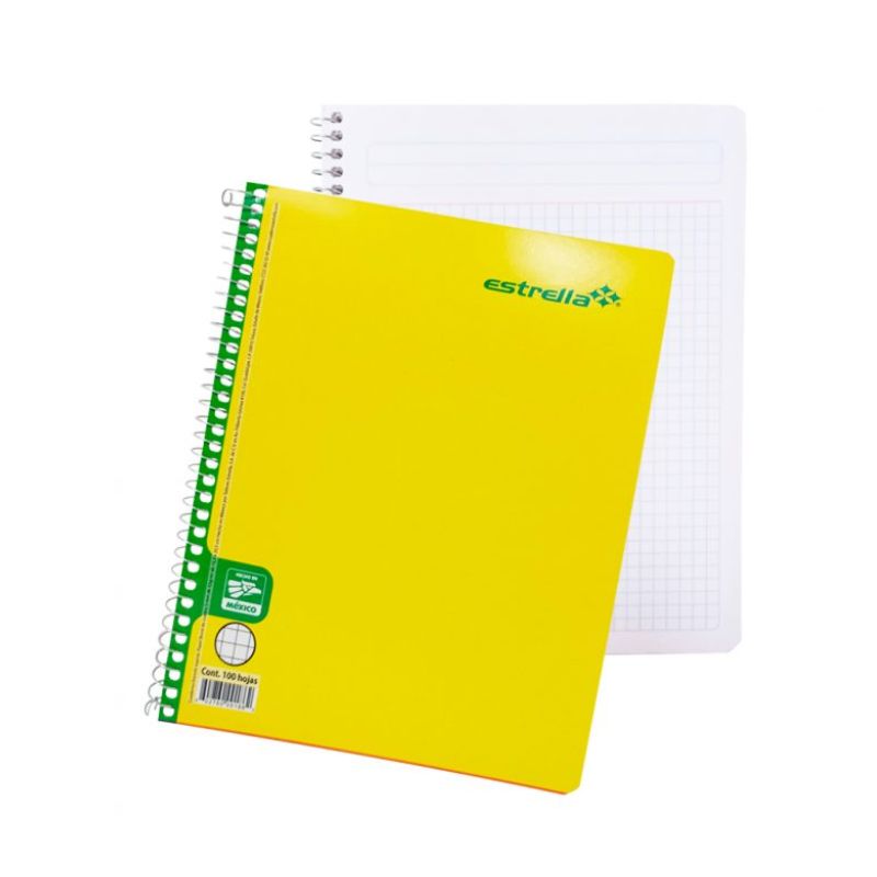 CUADERNO ESTRELLA MOD 460 FORMA FRANCESA CUADRO CHICO CON 100 HOJAS 0186