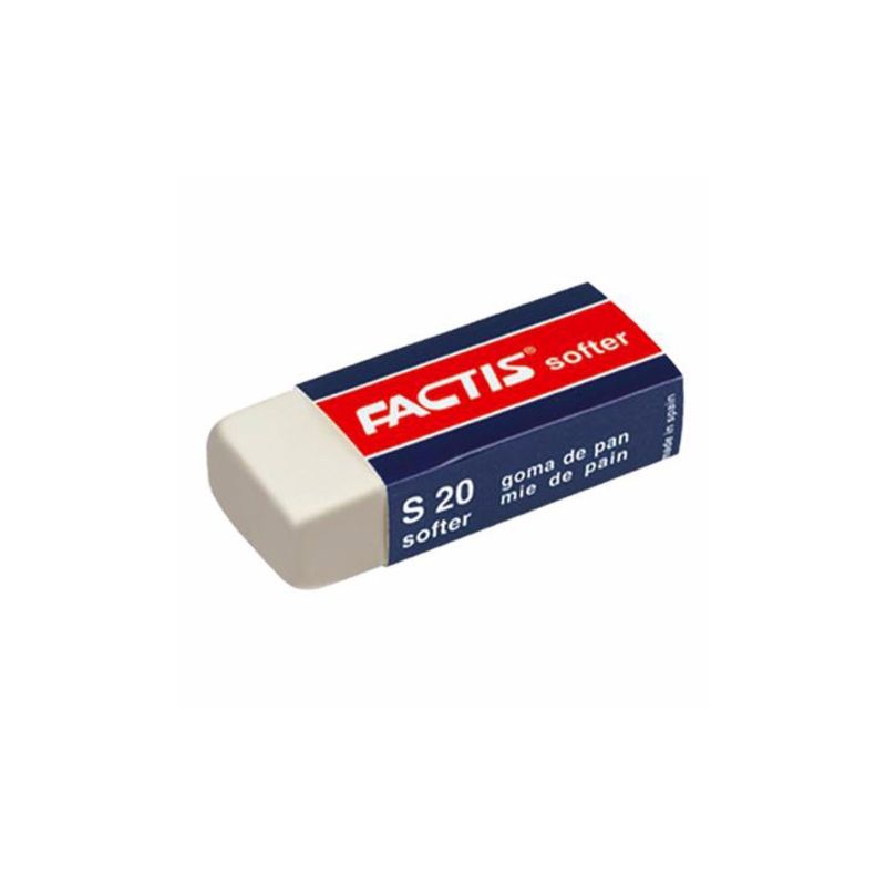 GOMA DE BORRAR FACTIS S20 CON FAJA DE CARTON 5090PZA 