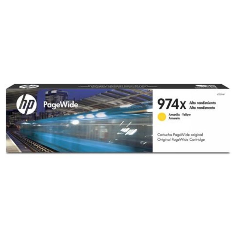 CARTUCHO HP 974A, SERIES PAGEWIDE PRO 400/500, 3,000 PAGINAS, COLOR AMARILLO   L0R93AL