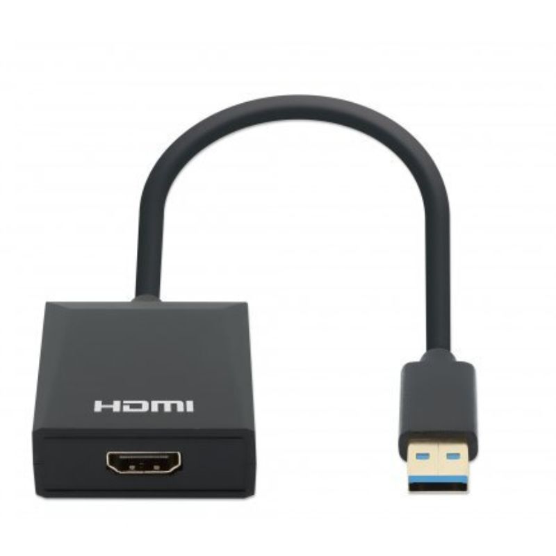 CONVERTIDOR VIDEO MANHATTAN, USB 3.2 A HDMI H, 1080P     153690