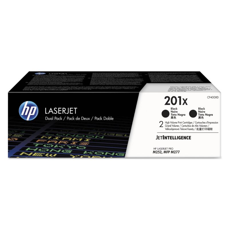 TONER HP 201X, SERIES LASERJET PRO M252/ M277 MFP, COLOR NEGRO ALTA CAPACIDAD    CF400X