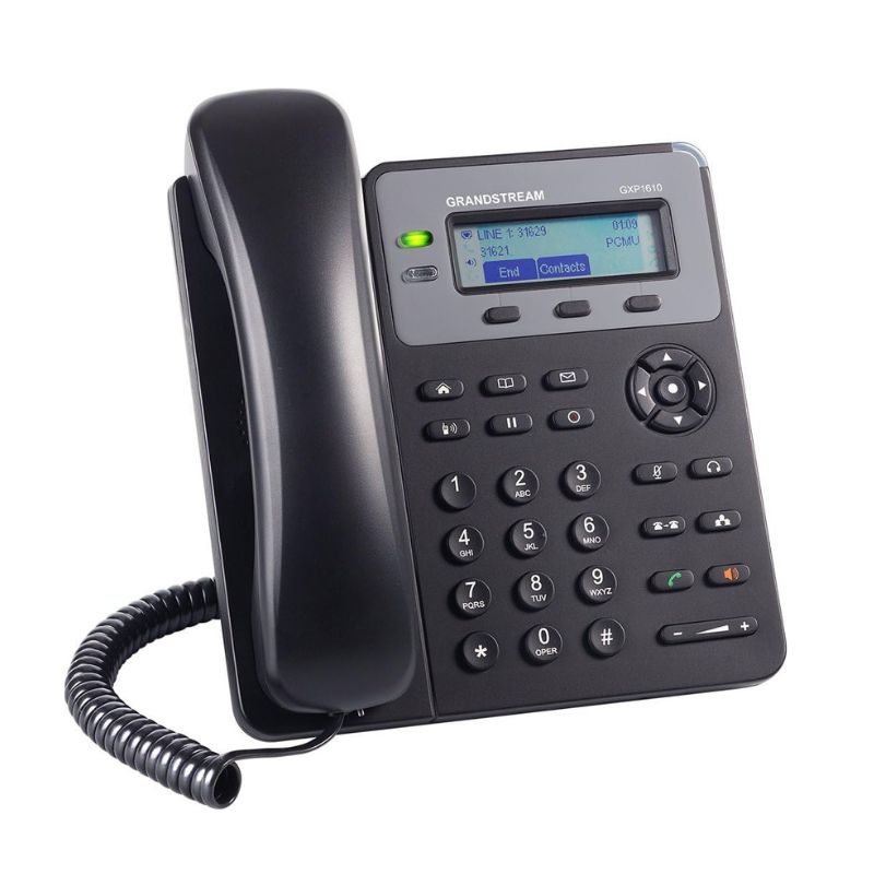 TELEFONO IP GRANDSTREAM GXP-1610 SMB DE 1 LÍNEA, 1 CUENTA SIP CON 3 TECLAS DE FUNCIÓN PROGRAMABLES Y CONFERENCIA DE 3 VÍAS, 5VCC  
  GXP-1610