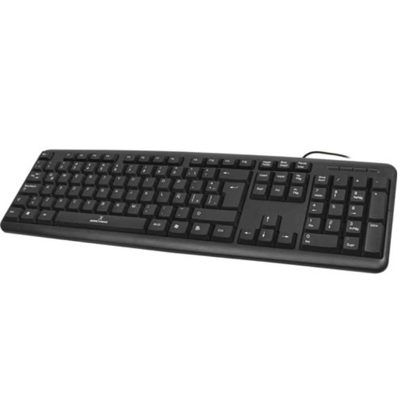 TECLADO PERFECT CHOICE PC-201038, USB, QWERTY, NEGRO, UNIVERSAL, ALAMBRICO    PC-201038