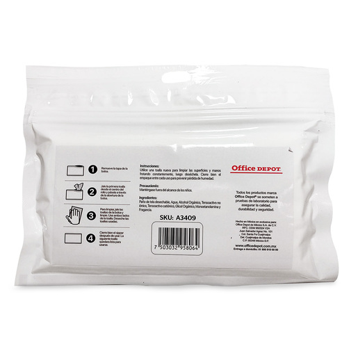 TOALLAS HÚMEDAS PROLICOM, TOWEL-EXPRESS, 24 PZ CON ZIPPER, PAÑOS HÚMEDOS, PANTALLAS DE LAPTOP Y DISPLAYS LCD 367257