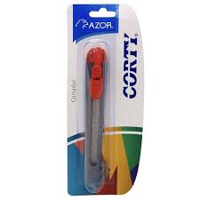 CUTTER AZOR CORTY 3000 CHICO DE 9 MM BLÍSTER, 7501428707005