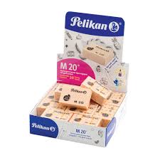 GOMA PELIKAN M20 TIPO MIGAJON, CAJA EXHIBIDORA CON 20 PIEZAS, 6150200