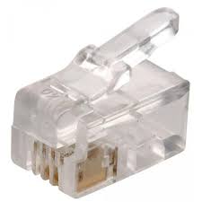 PLUG TELEFÓNICO MODULAR RJ9, DE 4 CONTACTOS CON 100 PZAS, MARCA STEREN - MODELO 300-062