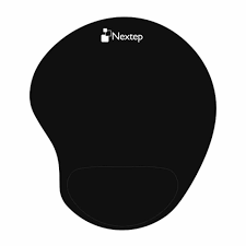 MOUSE PAD ERGONOMICO CON ALMOHADILLA DE GEL ANTIDERRAPANTE NEGRO NEXTEP NE-418B