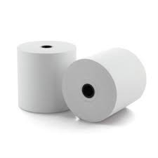 ROLLOS TÉRMICOS FOLIA 80X80 MM, CENTRO PANAL 66MTS +-5%, IMPRESIÓN NEGRO, 55GRS, CAJA CON 50 PIEZAS