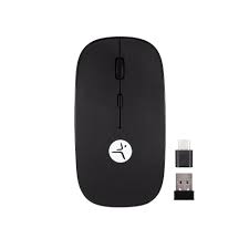 TZACMOI30   MOUSE RECARGABLE  NEGRO TECHZONE CON CONEXCIÓN TIPO C Y USB A CON MOUSE PAD