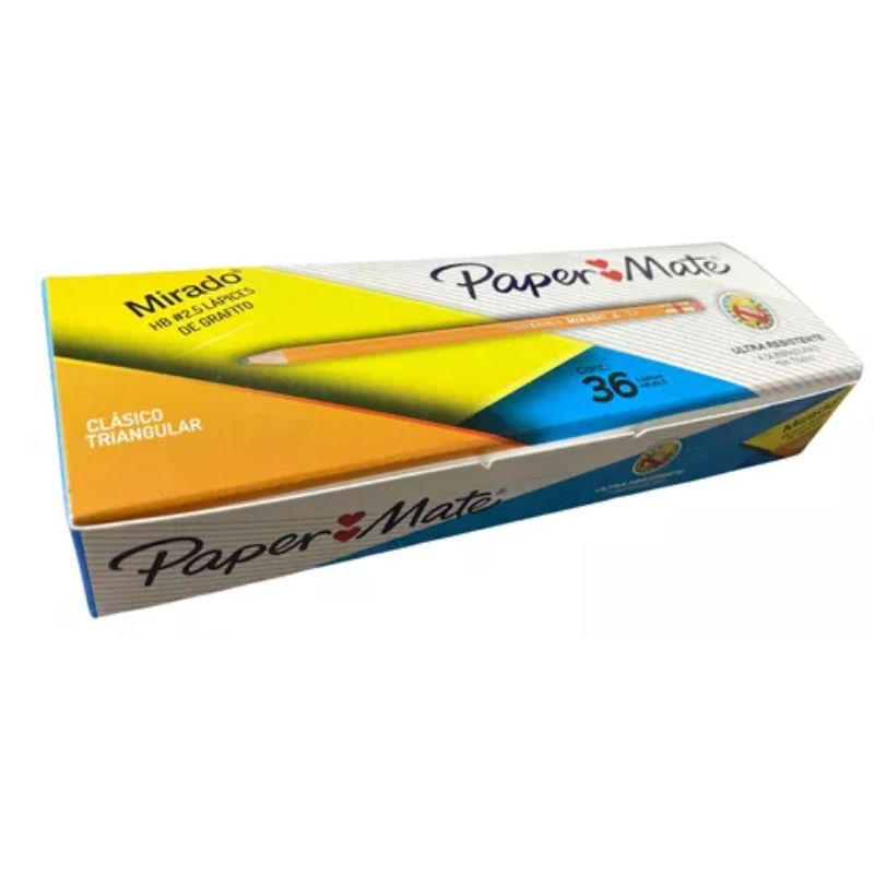 LAPIZ PAPER MATE MIRADO TRIANGULAR #2 1/2 PIEZAS  10101914365PZA