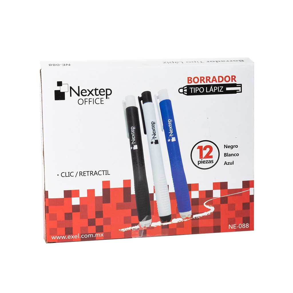 BORRADOR NEXTEP TIPO LÁPIZ CLIC/RETRÁCTIL  NE-088PZA
