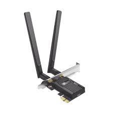 TARJETA DE RED, TP-LINK ARCHER TX55E IEEE 802.11AX BLUETOOTH 5.2 BANDA DUAL ADAPTADOR COMBO BLUETOOTH/WI-FI PARA COMPUTADORA DE ESCRITORIO, MANDO DE JUEGO, AURICULAR, TECLADO, ROUTER - 2.93GBIT/S - 2.40GHZ ISM - 5GHZ UNII