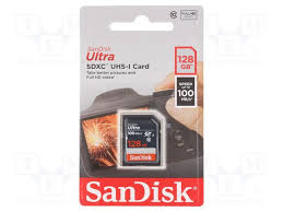 MEMORIA SD SDXC SANDISK 128GB ULTRA UHS-I C10, SDSDUNR-128G-GN3IN        