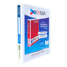 CARPETA PANORÁMICA KYMA CARTA BLANCA HERRAJE EN "O" DE 1/2 PULGADAS